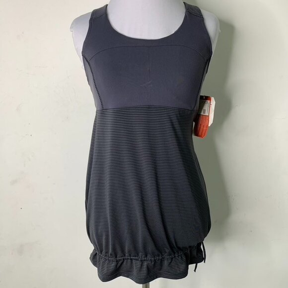 New Athleta Women's Skills Drills Racerback Tank Top in Gray Asphalt Size Small - Picture 1 of 12
